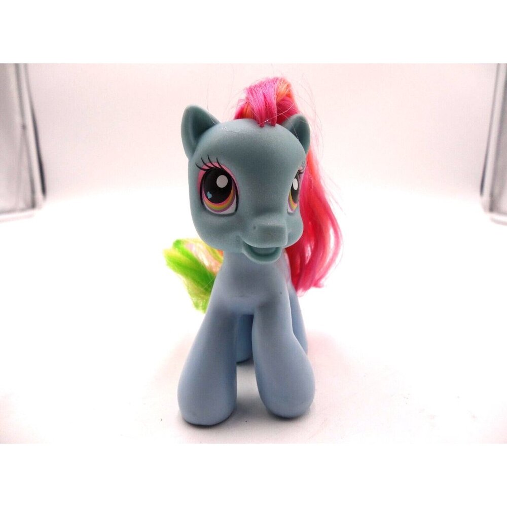My Little Pony Rainbow Dash Blue With Rainbow Hearts MLP Hasbro‎ 3.5" 2008
